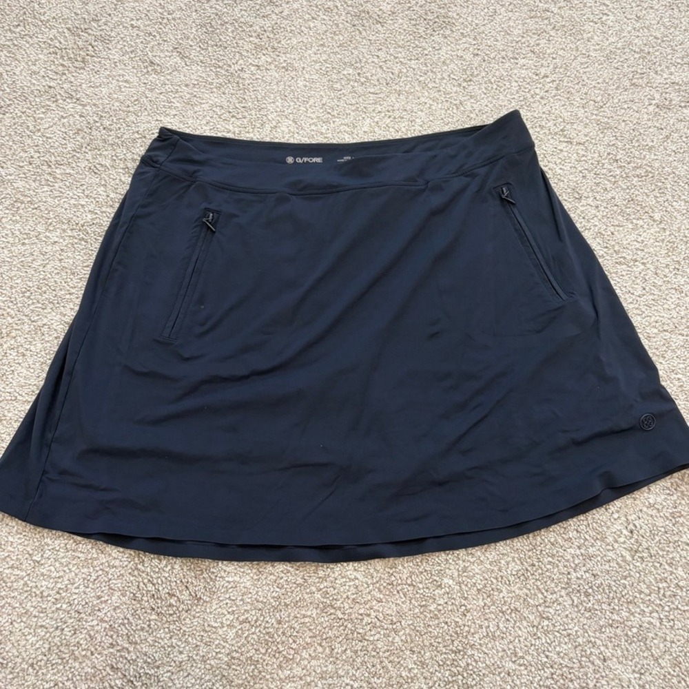 G/FORE Golf Skirt Skort Womens L Navy Blue Athletic Preppy Sporty
